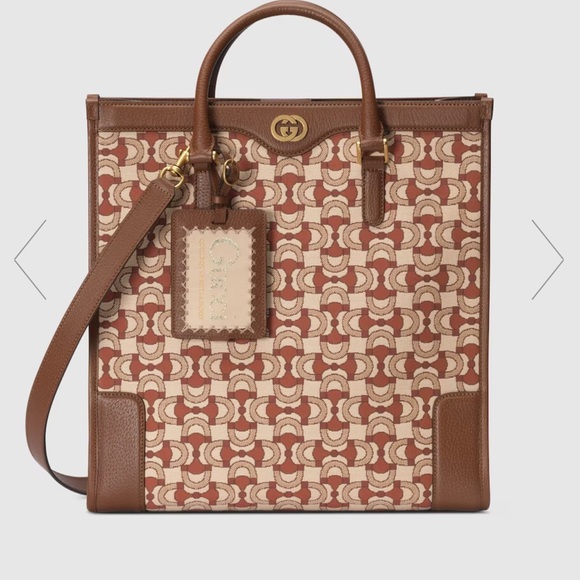 Gucci Jacquard Men’s Tote with Dust Bag - Picture 3 of 6